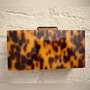 Tortoiseshell Pattern Acrylic Clutch - Women Bags